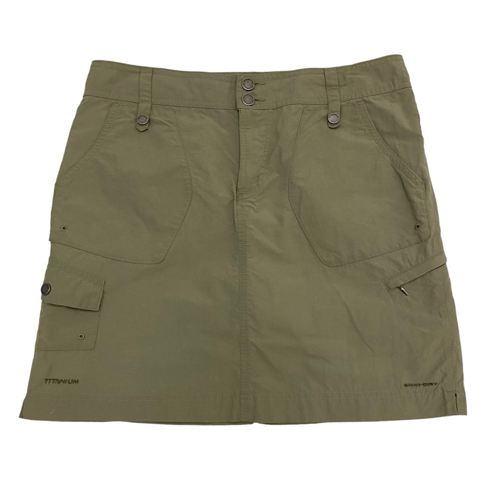 Columbia Titanium beige skort skirt shorts size 8